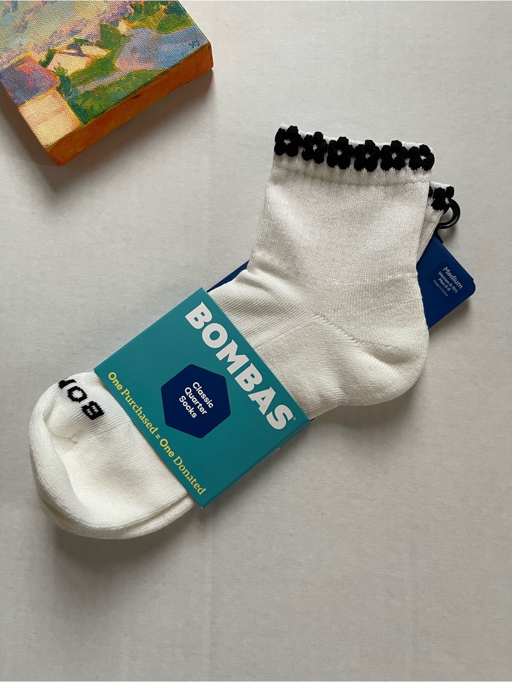 Bombas medium Women's Modern Rib Quarter Socks